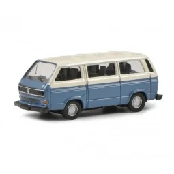 Schuco 452650900 Volkswagen T3a Bus L, bleu et blanc Schuco Schuco_452650900 - 1