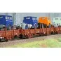 Trix_24190-Coffret de wagons porte-véhicules type Ks 3300 et Ks 3301, DR - Trix 24190 - H0