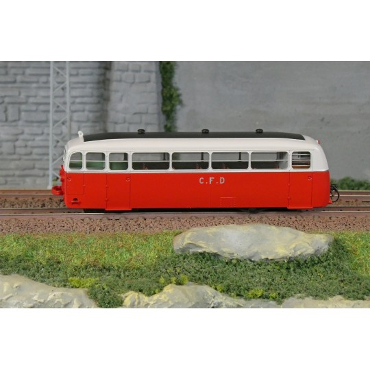 DE DION Type ND railcar, CFD Vivarais, No. 207, Red/Pearl Grey, HOm... VM-055-De Dion Type ND Railcar, CFD Vivarais, No. 207, Red/Pearl Grey, HOm, Digital Sound - Ree Modeles VM055.S - VM-055