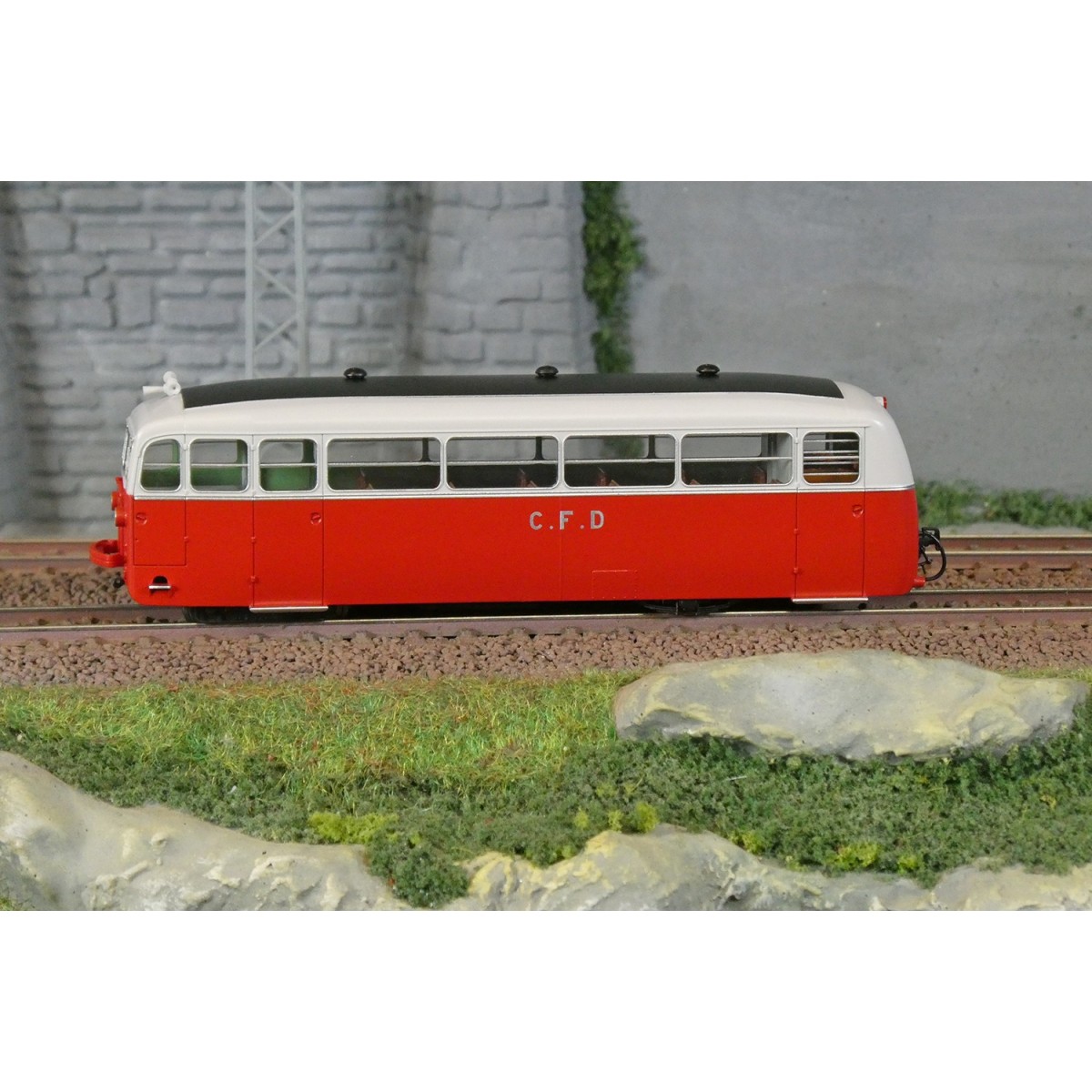Autorail DE DION Type NC, CFD Saône & Loire, N°402, Rouge/Gris Perl... Autorail DE DION Type NC, CFD Saône & Loire, N°402, Rouge/Gris Perl...