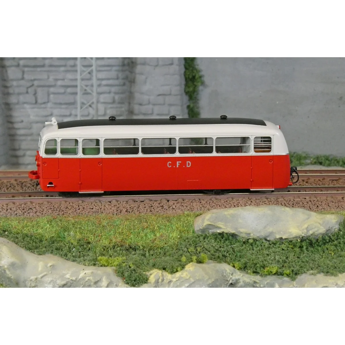 Autorail DE DION Type NC, CFD Saône & Loire, N°402, Rouge/Gris Perl...