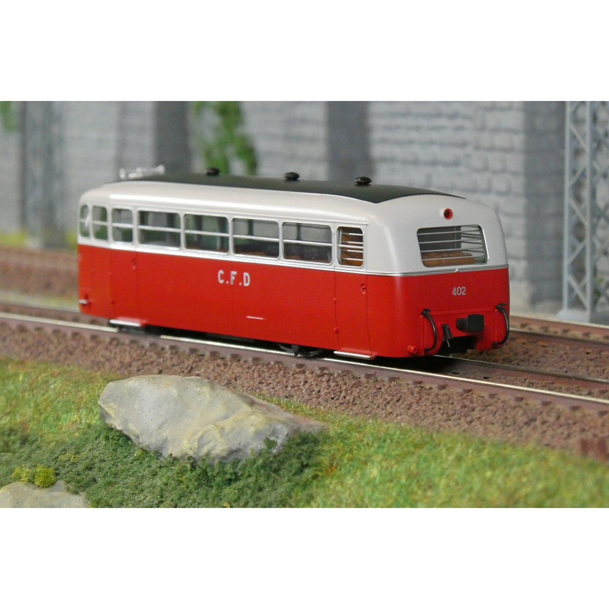 Autorail DE DION Type NC, CFD Saône & Loire, N°402, Rouge/Gris Perl... Autorail DE DION Type NC, CFD Saône & Loire, N°402, Rouge/Gris Perl...