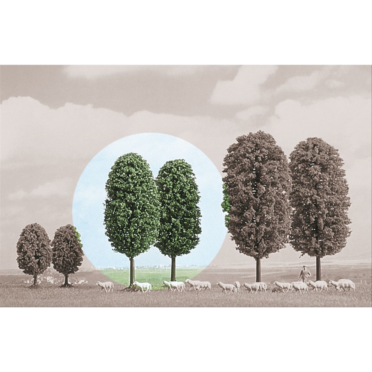 Arbres feuillus 80 mm Busch 6052 - HO Arbres feuillus 80 mm Busch 6052 - HO