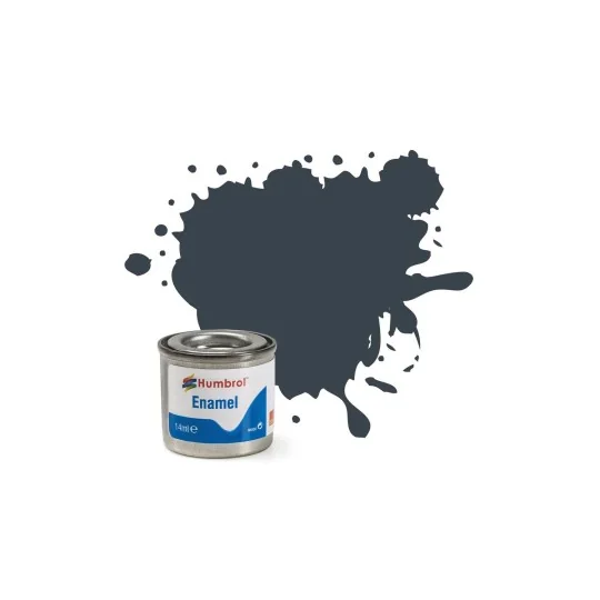 AA1506-Peinture Enamel 32: Matt Dark Grey (Mat) - 14ml Humbrol AA1506