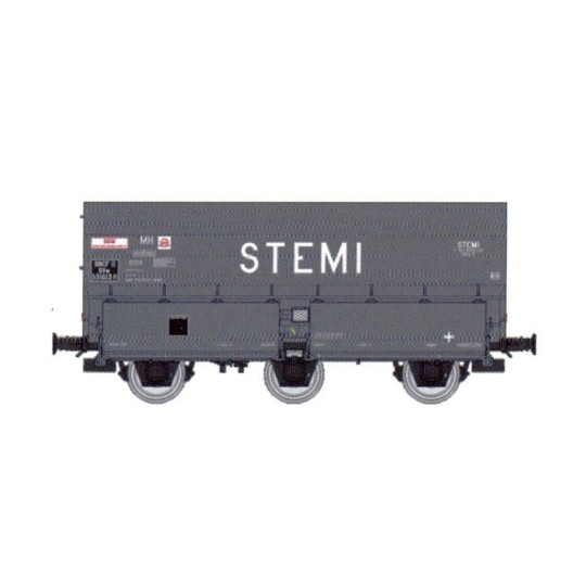 Wagon coke MH45 SNCF, STEMI - REE WB962 - HO 1/87 WB-962-Coffret de 2 wagons coke MH45 SNCF, STEMI - REE WB961 - HO 1/87