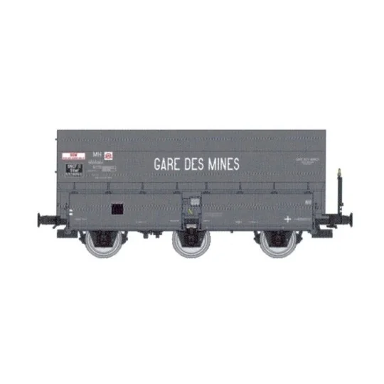 SNCF coke wagon MH45, Gare des Mines - REE WB965 - HO 1/87 WB-965-Coke wagon MH45 SNCF, SIMOTRA - REE WB963 - HO 1/87
