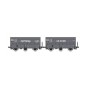 Coffret de 2 wagons coke MH45 SNCF, MONTENAY / Gare des Mines - REE... WB-964-Coffret de 2 wagons coke MH45 SNCF, STEMI - REE WB961 - HO 1/87