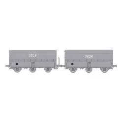 Coffret de 2 wagons coke MH45 SNCF, HBL - REE WB966 - HO 1/87