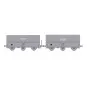 Set of 2 SNCF MH45 coke wagons, HBL - REE WB966 - HO 1/87 WB-966-Set of 2 SNCF MH45 coke wagons, MONTENAY / Mines Station - REE WB964 - HO 1/87