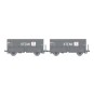 Coffret de 2 wagons coke MH45 SNCF, STEMI - REE WB967 - HO 1/87 WB-967-Coffret de 2 wagons coke MH45 SNCF, HBL - REE WB966 - HO 1/87