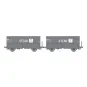 WB-967-Coffret de 2 wagons coke MH45 SNCF, HBL - REE WB966 - HO 1/87
