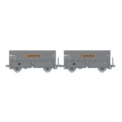 Coffret de 2 wagons coke MH45 SNCF, SIMOTRA - REE WB968 - HO 1/87