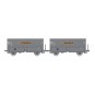 Coffret de 2 wagons coke MH45 SNCF, SIMOTRA - REE WB968 - HO 1/87 WB-968-Coffret de 2 wagons coke MH45 SNCF, STEMI - REE WB967 - HO 1/87