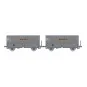 Set of 2 SNCF MH45 coke wagons, SIMOTRA - REE WB968 - HO 1/87 WB-968-Set of 2 SNCF MH45 coke wagons, STEMI - REE WB967 - HO 1/87