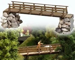 Busch 1497 Wooden Footbridge - Busch - Busch_1497