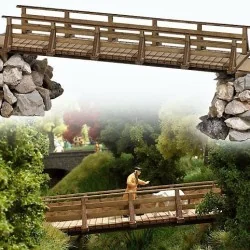 Busch 1497 Wooden Footbridge