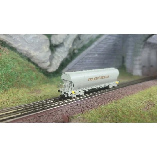 Wagon céréalier, Transcéréales marron - Azar W01-TM1, Z - 1/220 AZAR_W01-TM1-Wagon céréalier, Transcéréales CTC - Azar W01-TC1, Z - 1/220