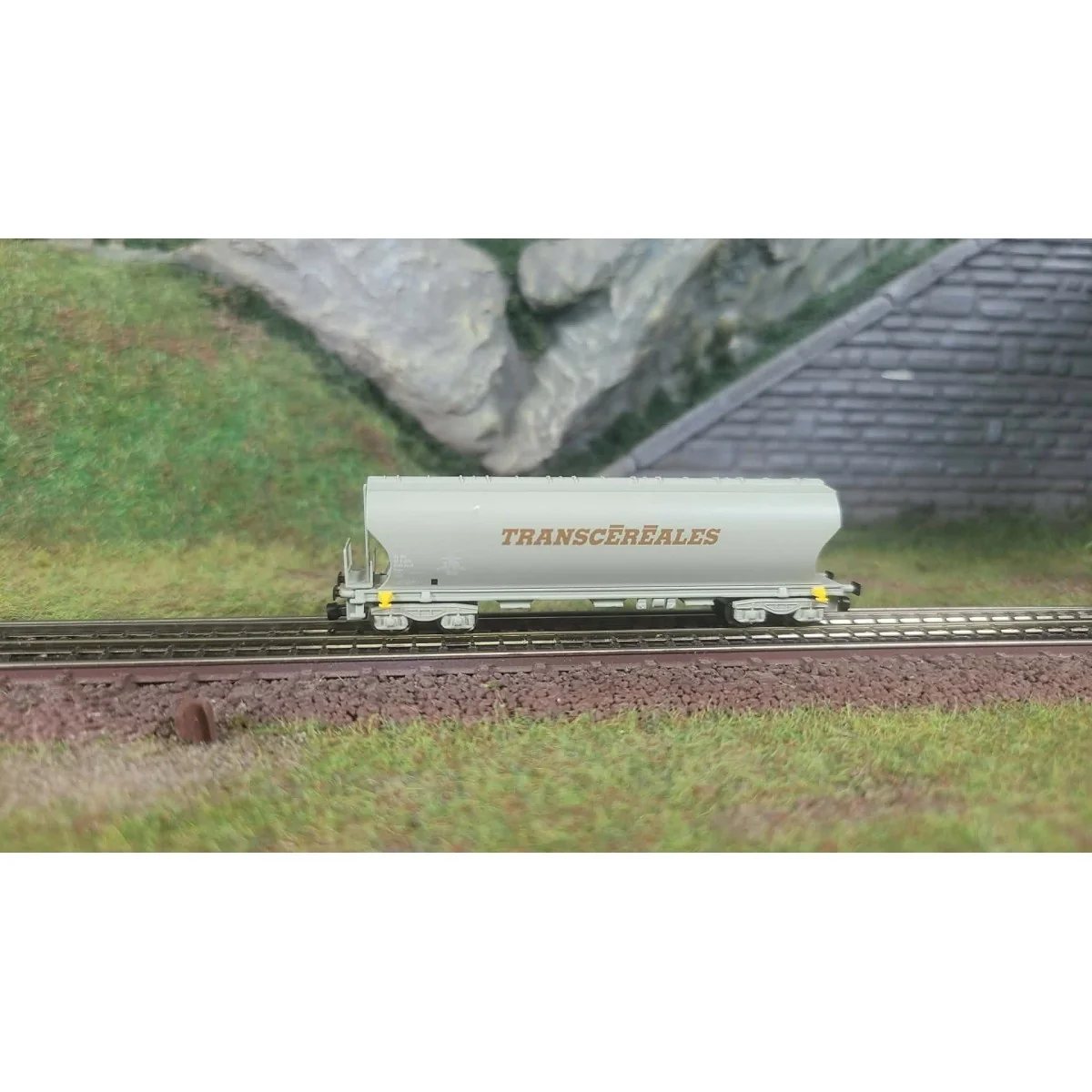 Wagon céréalier, Transcéréales marron - Azar W01-TM1, Z - 1/220 Wagon céréalier, Transcéréales marron - Azar W01-TM1, Z - 1/220