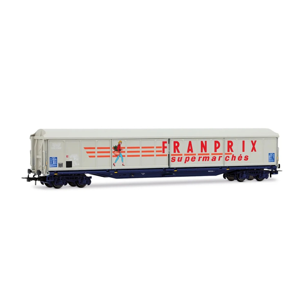 SNCF Habis Franprix sliding-wall wagon - Jouef HJ6321 - HO...
