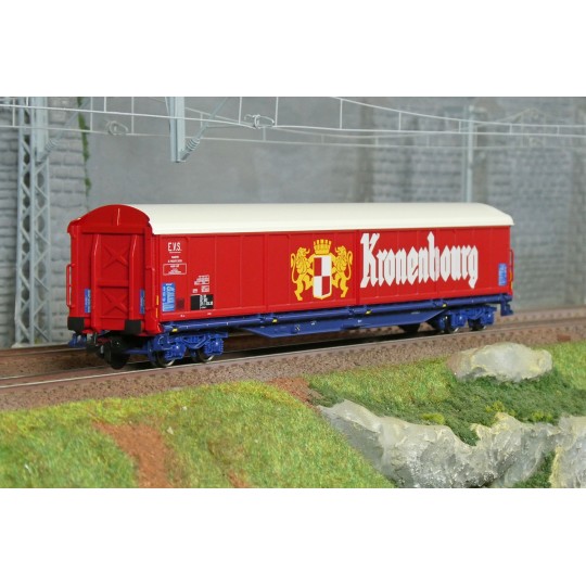 HJ6322-Wagon à parois coulissantes Habis Franprix SNCF - Jouef HJ6321 - HO 1/87