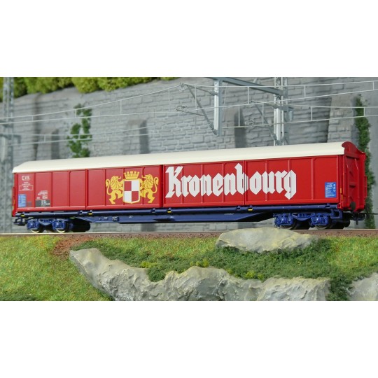 HJ6322-Wagon à parois coulissantes Habis Franprix SNCF - Jouef HJ6321 - HO 1/87