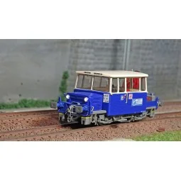 Ree Modeles MB-110 Draisine DU65, blue and white brush cutter, headlight...