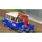 MB-110-Ree Modeles MB-110 Draisine DU65, blue and white brush cutter, clip-on headlight, Southeast, with crane