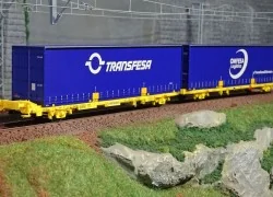 SudExpress Sud SUTF27017 Double container wagon Laagrss, Transfesa ...