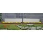 SudExpress Sud SUTF26317 Double container wagon Laagrss, Transfesa,... SUD_SUTF26317-SudExpress Sud SUTF26317 Double container wagon Laagrss, Transfesa, yellow, loaded with 2 unmarked grey containers
