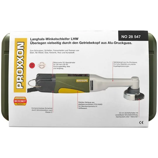 PRX-28547-LHW - Meuleuse d'angle à long col 100W Proxxon - PRX-28547