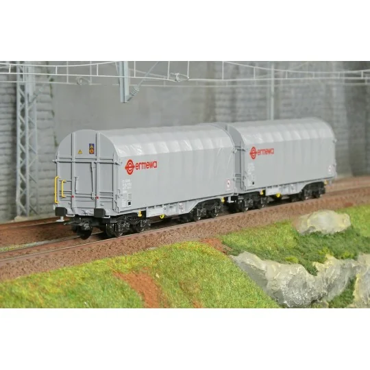 Set of 2 Shimmns Märklin 47230 Ermewa wagons, Era VI, H0 Marklin_47230-Set of 3 Zacns Ermewa Millet tank wagons, ep. VI - Märklin 47551 - H0
