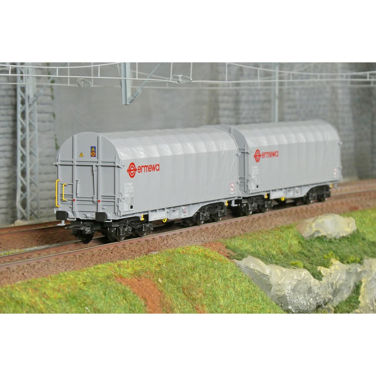 Set of 2 Shimmns Märklin 47230 Ermewa wagons, Era VI, H0