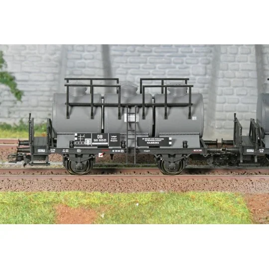Set of 3 tank wagons with 3 tanks, DB era III - Märklin 46491 - H0 Marklin_46491-Set of 2 Shimmns Märklin 47230 Ermewa wagons, Era VI, H0