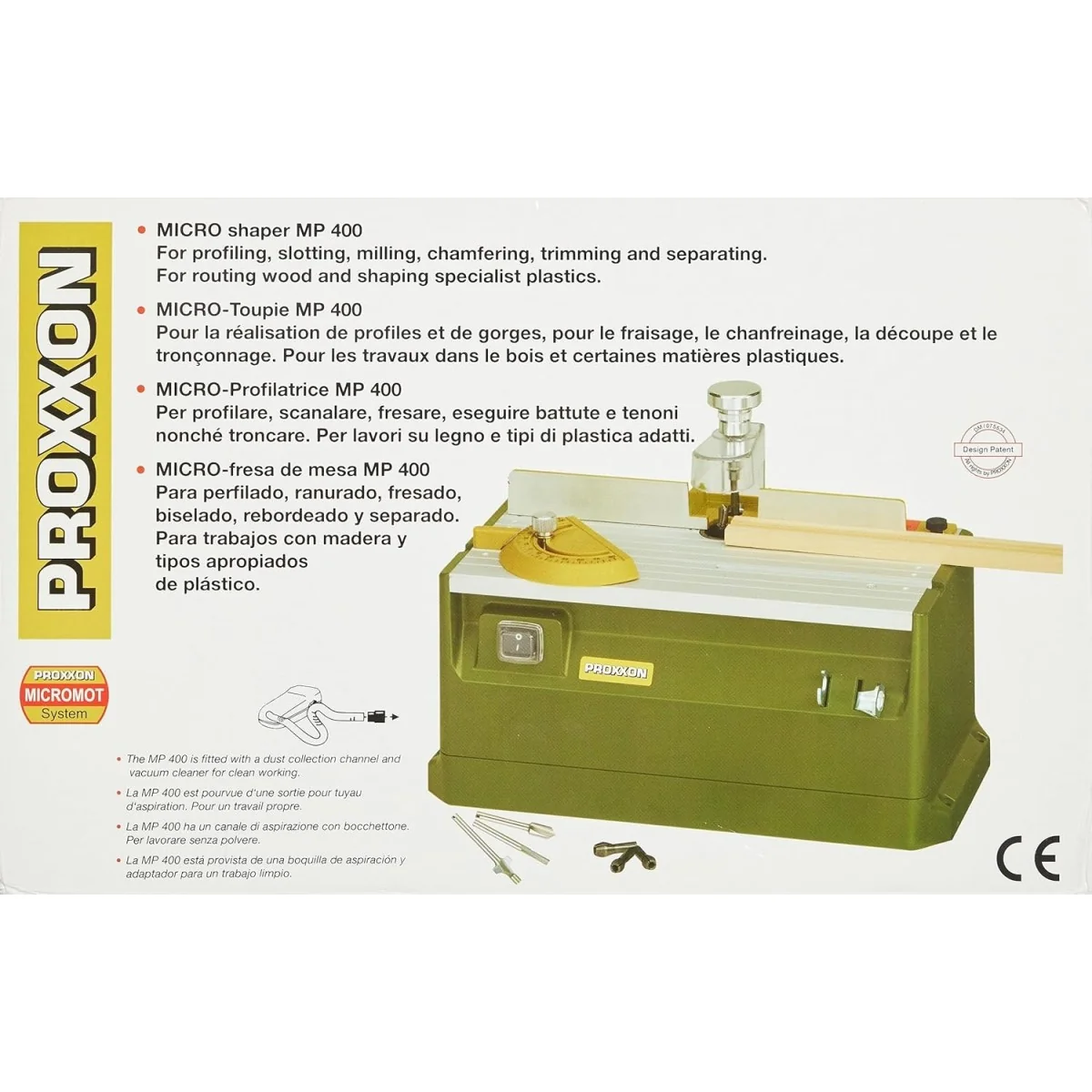 Micro-toupie Proxxon MP 400 230V - 29020