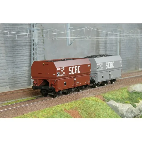 WB-960-Wagon plat OCEM 19 + 4 containers à bière CHAMPIGNEULLES- REE Modeles - WB989 - HO
