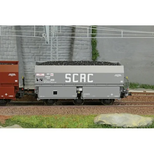 WB-960-Wagon plat OCEM 19 + 4 containers à bière CHAMPIGNEULLES- REE Modeles - WB989 - HO