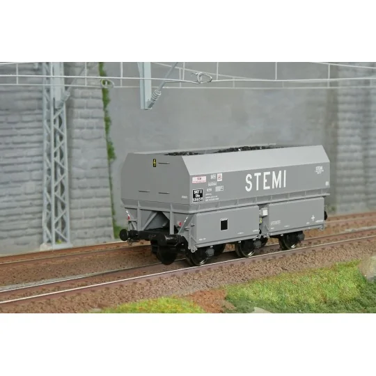 Wagon coke MH45 SNCF, STEMI - REE WB962 - HO 1/87 WB-962-Coffret de 2 wagons coke MH45 SNCF, STEMI - REE WB961 - HO 1/87