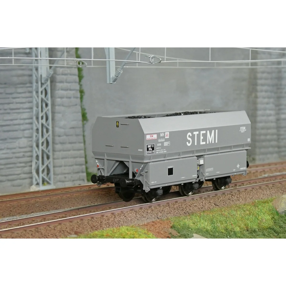 Coke wagon MH45 SNCF, STEMI - REE WB962 - HO 1/87 Coke wagon MH45 SNCF, STEMI - REE WB962 - HO 1/87