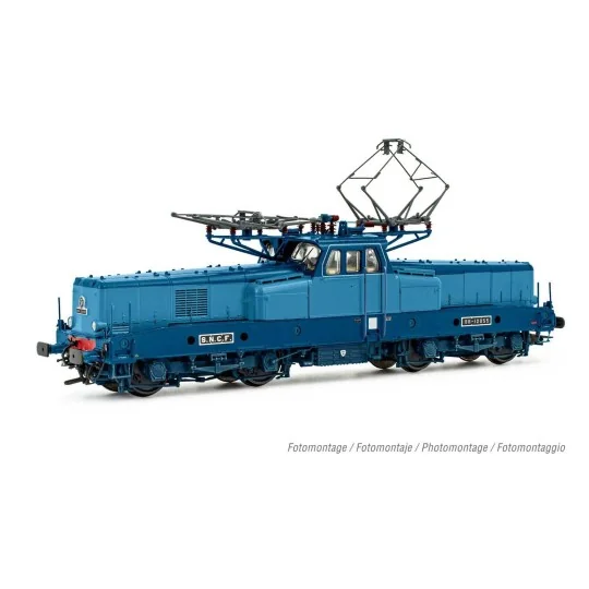 HJ2400S-Jouef HJ2400S Locomotive electrique BB 12055, livré d'origine bleu, sans miofiltres, digitale sonore