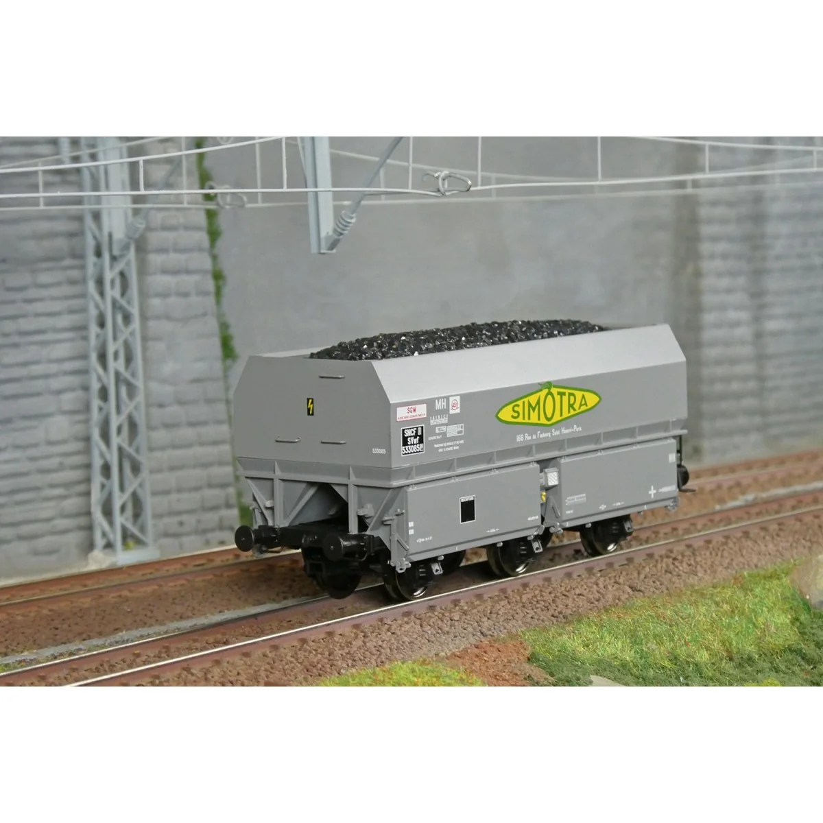 Coke wagon MH45 SNCF, SIMOTRA - REE WB963 - HO 1/87