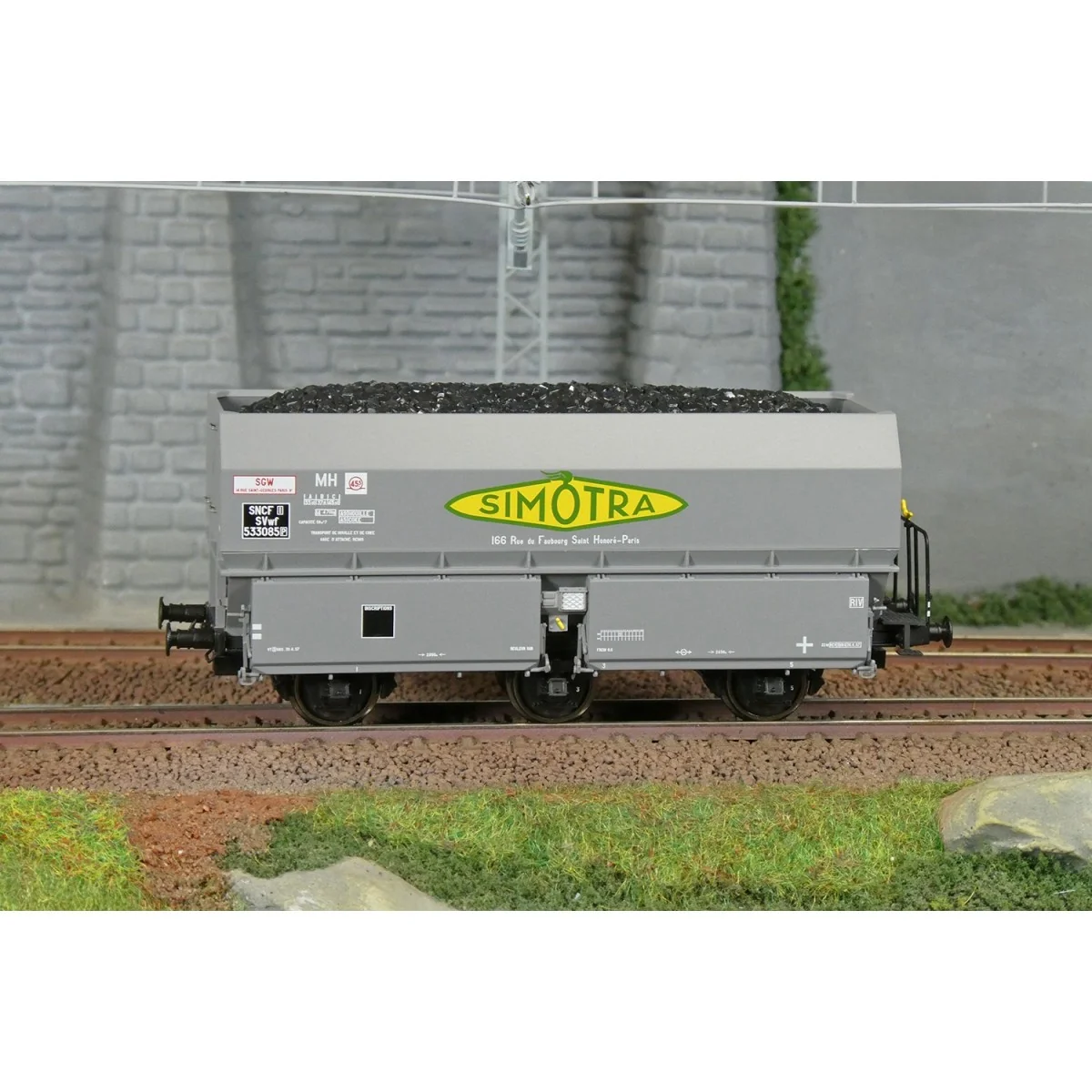 Coke wagon MH45 SNCF, SIMOTRA - REE WB963 - HO 1/87