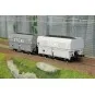 Set of 2 SNCF MH45 coke wagons, STEMI - REE WB961 - HO 1/87 WB-961-Set of 2 SNCF MH45 coke wagons, SCRC - REE WB960 - HO 1/87