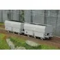 WB-966-Coffret de 2 wagons coke MH45 SNCF, MONTENAY / Gare des Mines - REE WB964 - HO 1/87