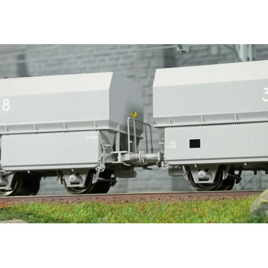 WB-966-Coffret de 2 wagons coke MH45 SNCF, MONTENAY / Gare des Mines - REE WB964 - HO 1/87