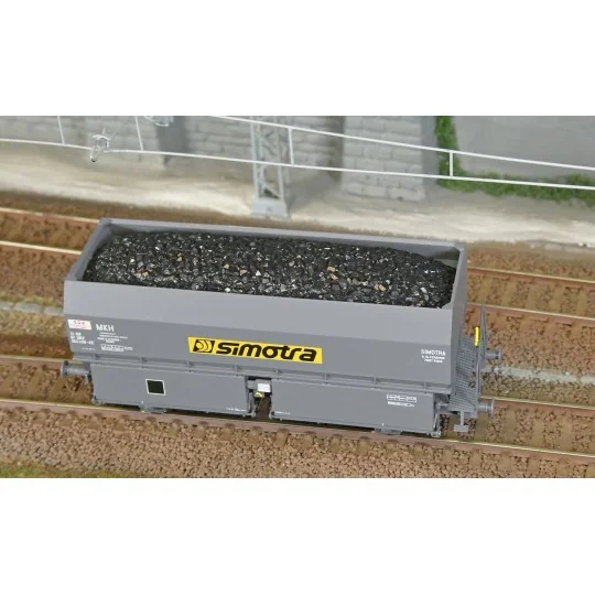 WB-969-Wagon coke MH45 SNCF, GARE DES MINES - REE WB965 - HO 1/87