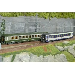 Set of 2 green/grey AMBULANCE and B10c10 Sleeper Van vehicles, yell...
