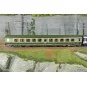 Set of 2 green/grey AMBULANCE and B10c10 Sleeper Van vehicles, yell... JM-046-Set of 2 green/grey AMBULANCE and B10c10 Sleeper Van vehicles, yellow framed logo - REE JM046 - HO 1/87