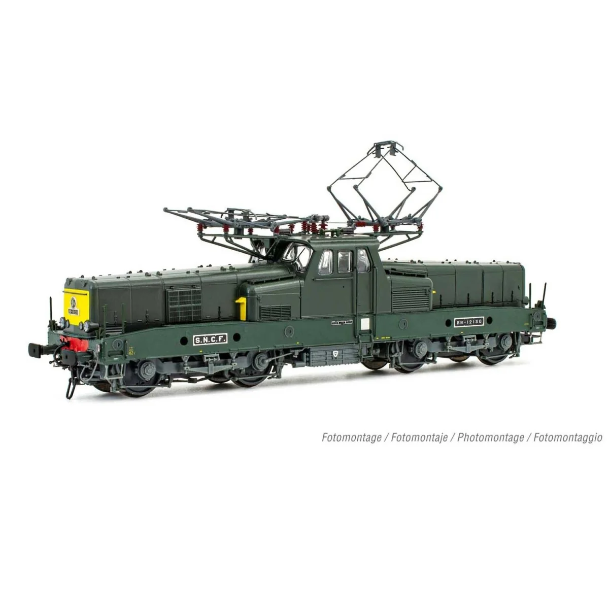 Jouef HJ2401S BB 12130 electric locomotive, green livery, without m...