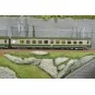 JM-047-Set de 2 voitures AMBULANCE vert/gris, logo encadré blanc - REE JM047 - HO 1/87