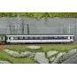 Set of 2 green/grey ambulance and B10c10 sleeper van vehicles, whit... JM-048-Set of 2 green/grey ambulance and B10c10 sleeper van vehicles, white framed logo - REE JM048 - HO 1/87